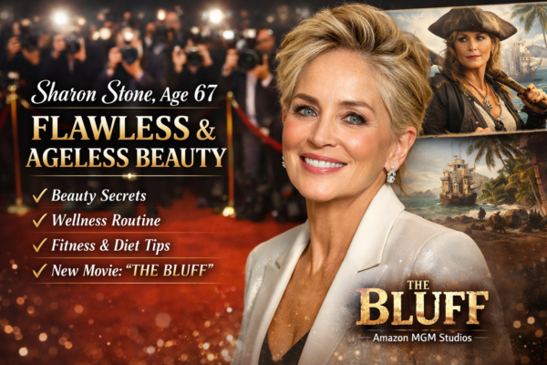 The Bluff, Sharon Stone, age 67, displayed a remarkably flawless and perfect skin texture